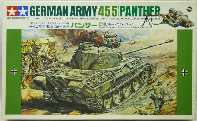 Tamiya 1/25 German Army Panther, DTW106-1498 plastic model kit
